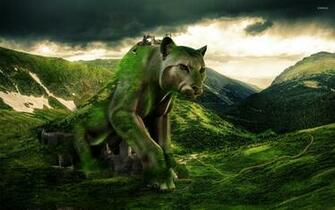 Cougar Statue Wallpaper Fantasy