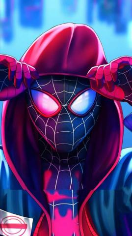 Miles Spiderman Hoodie Mobile Wallpaper HD Walls
