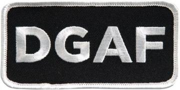 Amazon Dgaf Don T Give A F Ck High Thread Embroidered Iron