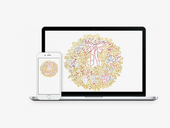 Festive Wallpaper Work Over Easy