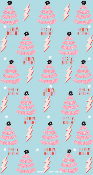 Preppy Christmas Wallpaper Ideas Pink Trees