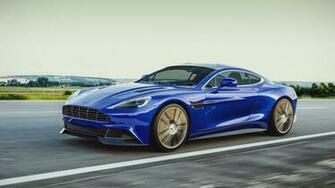 Car Blue Aston Martin Vanquish Wallpaper