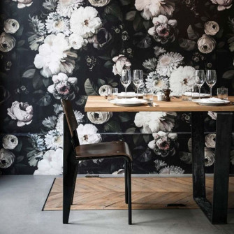 Dark Floral Wallpaper
