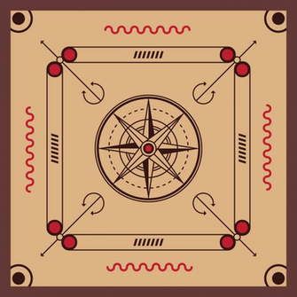 Carrom Board Vector Art S