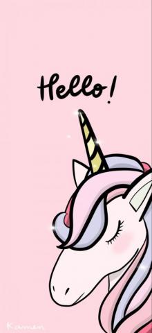 Unicorn Wallpaper Pink Cartoon Cute