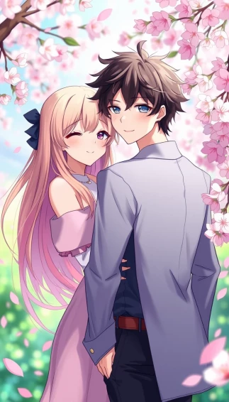 Anime Couple Mobile Wallpaper