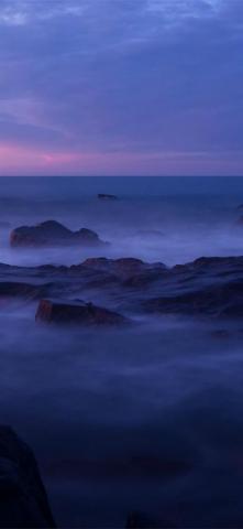 Sea Coast Horizon Calming iPhone X Wallpaper