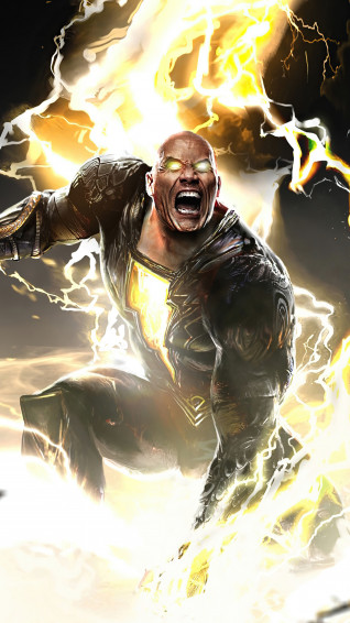 Black Adam Lightning Movie 4k Phone iPhone Wallpaper 3601c