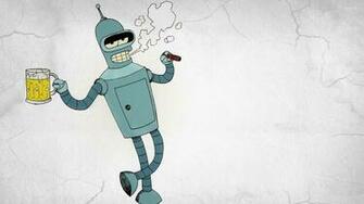 Bender Futurama Wallpaper Cartoon