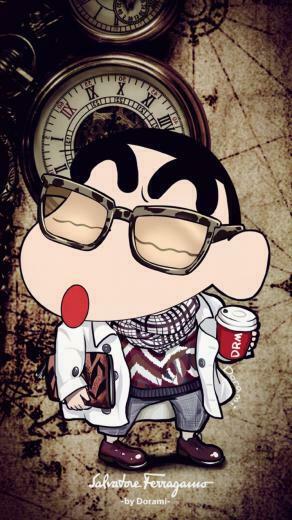 Crayon Shin Chan Cute Cartoon iPhone Wallpaper