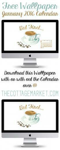 Desktop Wallpaper January Calendar The Cottage Market