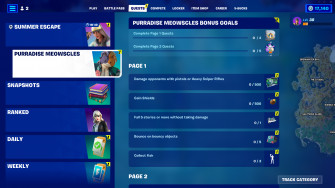 Purradise Meowscles Quests Available Now Fortnite News