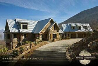 Blue Ridge Mountian Home Rustic Exterior