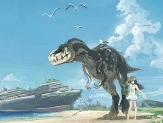 Tyrannosaurus Rex HD Wallpaper Anime