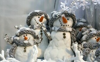 Winter Snowman Wallpaper Which Is Under The