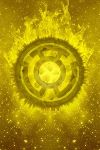 Dc Comics Sinestro Corp A K The Yellow Lanterns Symbol On Fire