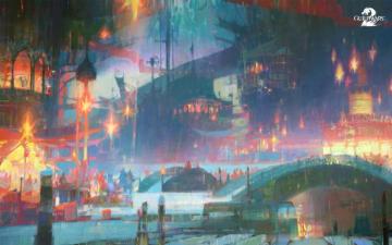 Video Games Night Christmas Artwork Guild Wars Gw2