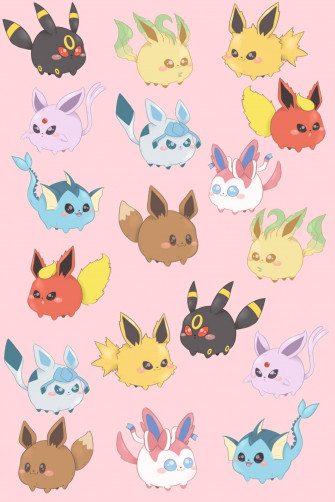 Cute Eeveelutions Wallpaper