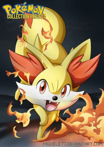 Pokemon Promotional Artwork Fennekin By Miguele77