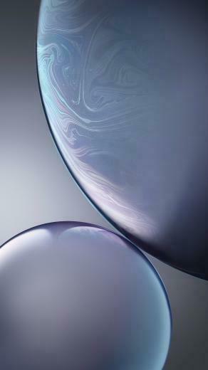 Abstract Grey Bubbles iPhone Xr Stock Wallpaper HD 4k