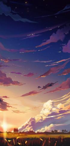 Portrait Display Sky Clouds Sunset Wallpaper HD Desktop And