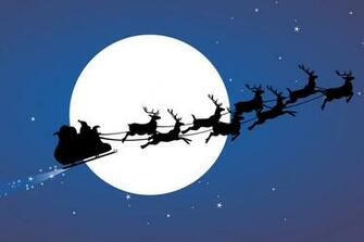 HD Santas Night Flight Wallpaper Car Pictures