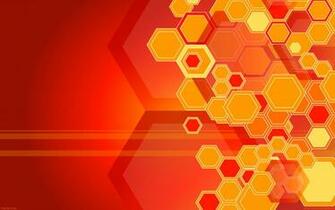 Orange Hexagons Wallpaper