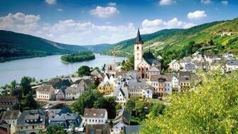 HD Wallpaper Lorch Village On The Rhine River Germany