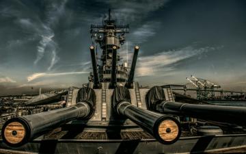 Wallpaper Uss Iowa 4k Bb Retired Battleships Guns