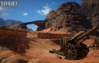 Wallpaper Rocks Fence Gun Battlefield Sinai Desert Image