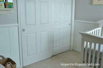 Adding Wallpaper To Closet Door Pulls Nursery Decor