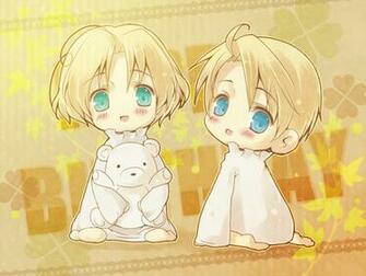 Hetalia Chibi America And Canada Image