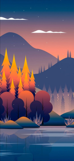 iPhone Wallpaper Beautiful Illustration Anime Scenery