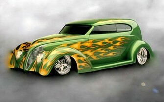 Vlam Hot Rod Wallpaper
