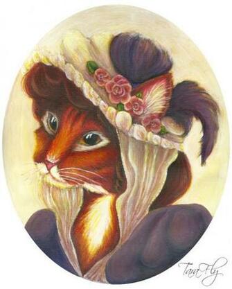 Victorian Cat In Easter Bonnet By Teachspet