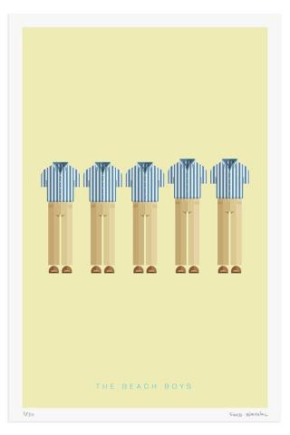 The Beach Boys Fred Birchal Art Wallpaper