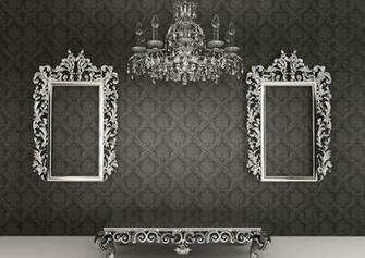 Chandelier With Silver Plated Picture Frame 3d House