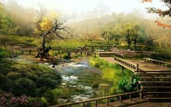 Wallpaper Landscape Chinese Art