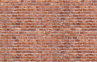 Rustic Rundown Red Brick Wallpaper Mural