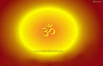 Om Wallpaper Hindu With Bright Ora Brown And Yellow