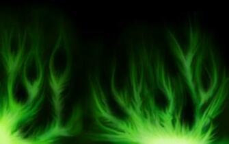 Green Flame Wallpaper Spooky By