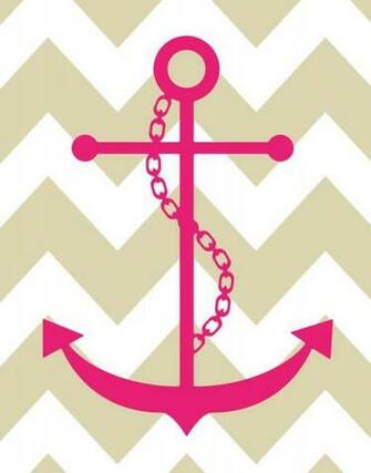 Chevron Anchor Pink Sand By Zeppi Prints Savannah