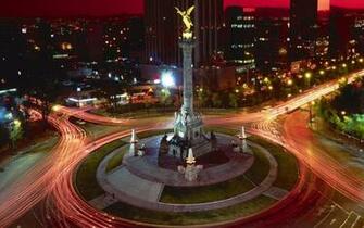 Mexico City Lights Wallpaper Stock Photos