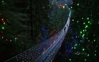 The Capilano Suspension Bridge In Vancouver British Columbia