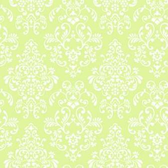 Green Delicate Document Damask Wallpaper Wall Sticker Outlet