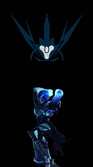 Destiny iPhone Titan In Blue Wallpaper