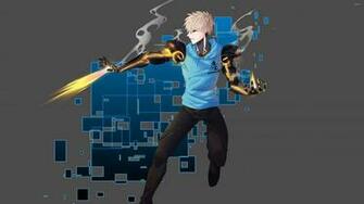 Shooting Fire In One Punch Man Wallpaper Anime