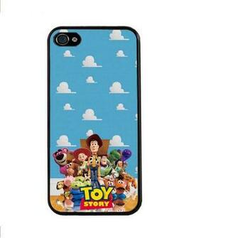 Toy Story Wallpaper Woody Buzz Lightyear Cell Phone Cases Pvc Hard