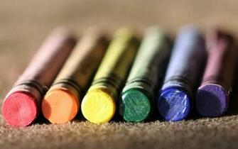 Rainbow Crayons Wallpaper