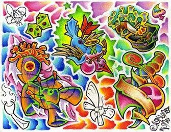 Tattoo Flash Wallpaper By Snekerone Customization Other